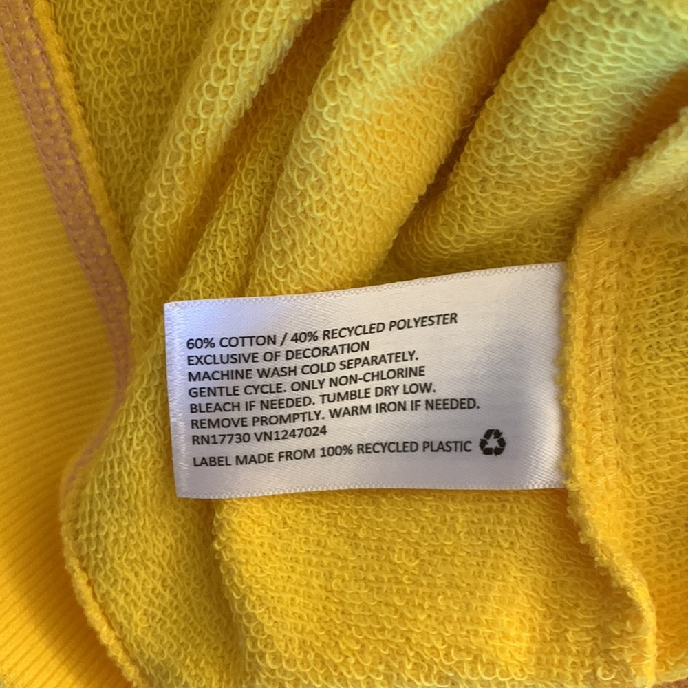 LEGO Minifigure Embroidered Sweatshirt- Yellow S - Picture 6 of 7
